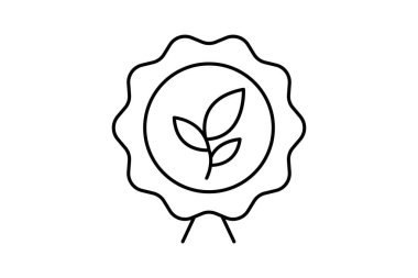 Organik Sertifika Damgası, vektör, piksel mükemmel, illüstratör dosyası