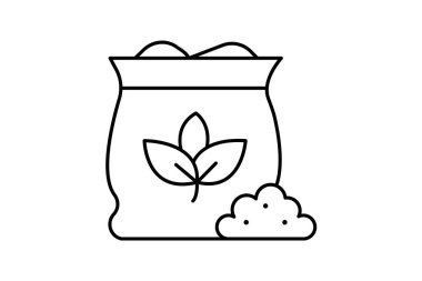 Doğal gübre, vektör, piksel mükemmel, illüstratör dosyası