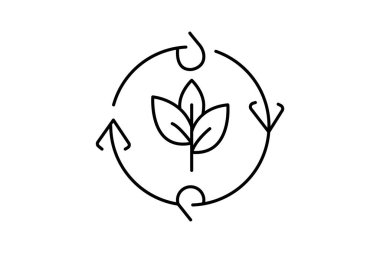 Organik Ekin Döndürme, vektör, piksel mükemmel, illüstratör dosyası