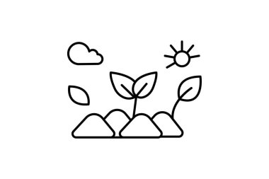 Arka bahçe Organik Yama, vektör, piksel mükemmel, illüstratör dosyası