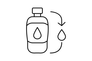 Yeniden Kullanılabilir Su Sistemi, vektör, piksel mükemmel, illüstratör dosyası
