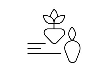 Farm to Tablo Simgesi, vektör, piksel mükemmel, illüstratör dosyası