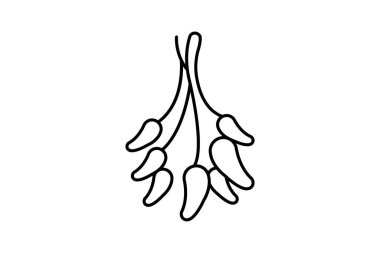 Kurutulmuş Bitkiler Bunch, vektör, piksel mükemmel, illüstratör dosyası