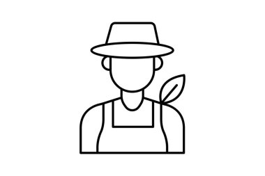 Yaprak logosu, vektörü, pikseli mükemmel, illüstratör dosyasına sahip çiftçi