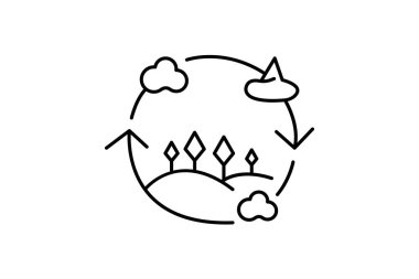 Yaşam Çemberi, vektör, piksel mükemmel, illüstratör dosyası