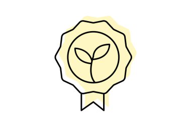 Eko Kırpma Rozeti, vektör, piksel mükemmel, illüstratör dosyası