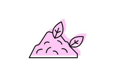 Doğal Gübre Yığını, vektör, piksel mükemmel, illüstratör dosyası