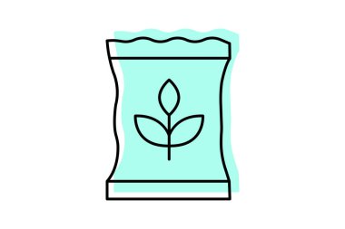 Organik Tohum Paketi, vektör, piksel mükemmel, illüstratör dosyası