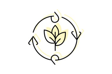 Organik Ekin Döndürme, vektör, piksel mükemmel, illüstratör dosyası