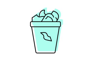 Bozukluk, vektör, piksel içeren gübre kutusu mükemmel, illüstratör dosyası