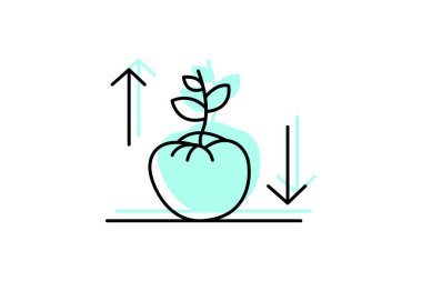 Domates Bitkisi Büyümesi, vektör, piksel mükemmel, illüstratör dosyası