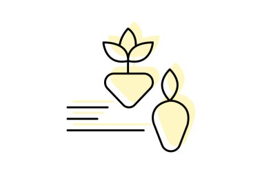 Farm to Tablo Simgesi, vektör, piksel mükemmel, illüstratör dosyası