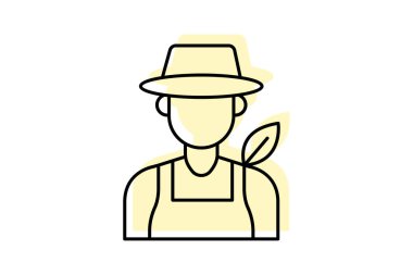 Yaprak logosu, vektörü, pikseli mükemmel, illüstratör dosyasına sahip çiftçi