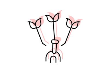 El yapımı tarım araçları, vektör, piksel mükemmel, illüstratör dosyası