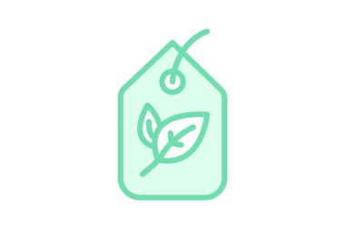 Organik Etiket Etiketi, vektör, piksel mükemmel, illüstratör dosyası