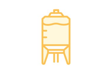 Temiz Çiftlik Su Tankı, vektör, piksel mükemmel, illüstratör dosyası