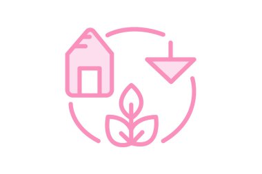 Sıfır Atık Çiftliği, vektör, piksel mükemmel, illüstratör dosyası