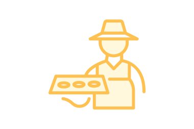 Seedling Tepsisi, vektörü, pikseli mükemmel, illüstratör dosyası olan çiftçi