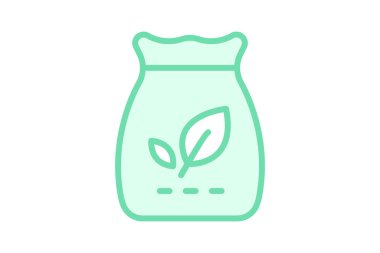 Organik Besleme Torbası, vektör, piksel mükemmel, illüstratör dosyası