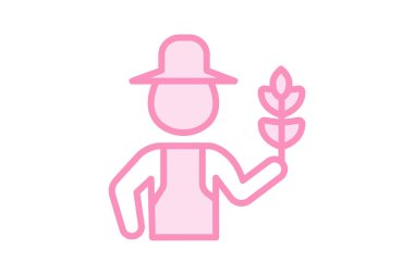 Çiftçi Holding Hasat, vektör, piksel mükemmel, illüstratör dosyası