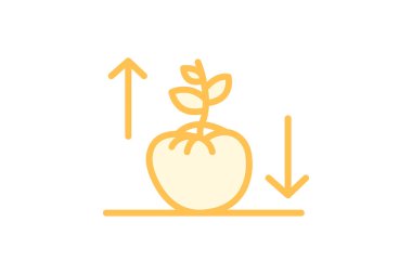 Domates Bitkisi Büyümesi, vektör, piksel mükemmel, illüstratör dosyası