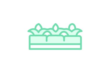 Yükseltilmiş Organik Yataklar, vektör, piksel mükemmel, illüstratör dosyası