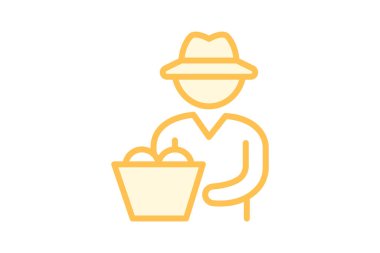 Ekin Sepeti, vektörü, pikseli mükemmel, illüstratör dosyası olan çiftçi