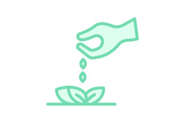 Organik tohumlar, vektör, piksel mükemmel, illüstratör dosyası ekiliyor