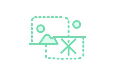 Kırpma Sembolü, vektör, piksel mükemmel, illüstratör dosyası