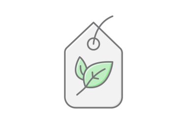 Organik Etiket Etiketi, vektör, piksel mükemmel, illüstratör dosyası