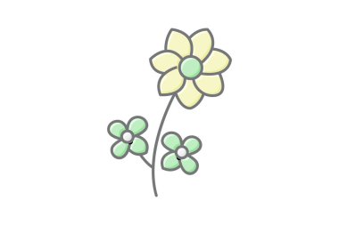 Arı dostu çiçekler, vektör, piksel mükemmel, illüstratör dosyası