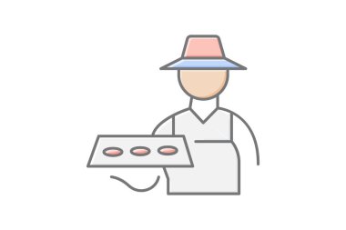 Seedling Tepsisi, vektörü, pikseli mükemmel, illüstratör dosyası olan çiftçi