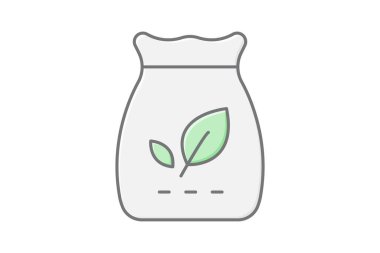 Organik Besleme Torbası, vektör, piksel mükemmel, illüstratör dosyası