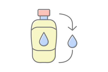 Yeniden Kullanılabilir Su Sistemi, vektör, piksel mükemmel, illüstratör dosyası