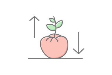 Domates Bitkisi Büyümesi, vektör, piksel mükemmel, illüstratör dosyası