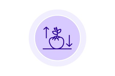 Domates Bitkisi Büyümesi, vektör, piksel mükemmel, illüstratör dosyası