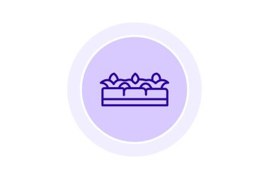 Yükseltilmiş Organik Yataklar, vektör, piksel mükemmel, illüstratör dosyası