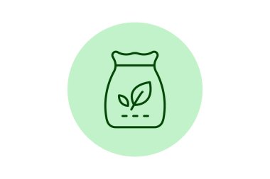 Organik Besleme Torbası, vektör, piksel mükemmel, illüstratör dosyası