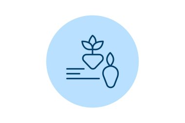 Farm to Tablo Simgesi, vektör, piksel mükemmel, illüstratör dosyası