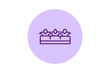 Yükseltilmiş Organik Yataklar, vektör, piksel mükemmel, illüstratör dosyası