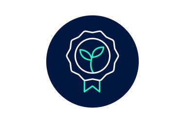 Eko Kırpma Rozeti, vektör, piksel mükemmel, illüstratör dosyası