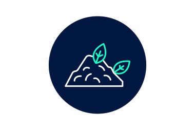 Doğal Gübre Yığını, vektör, piksel mükemmel, illüstratör dosyası