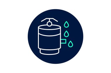 Yağmur Varili Ayarları, vektör, piksel mükemmel, illüstratör dosyası