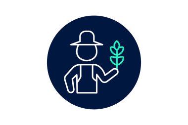 Çiftçi Holding Hasat, vektör, piksel mükemmel, illüstratör dosyası