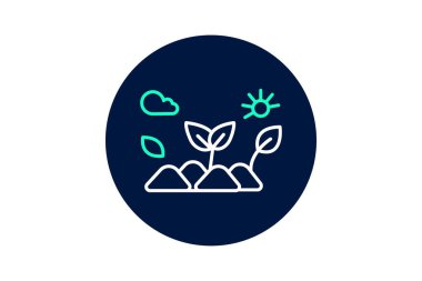 Arka bahçe Organik Yama, vektör, piksel mükemmel, illüstratör dosyası