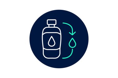 Yeniden Kullanılabilir Su Sistemi, vektör, piksel mükemmel, illüstratör dosyası