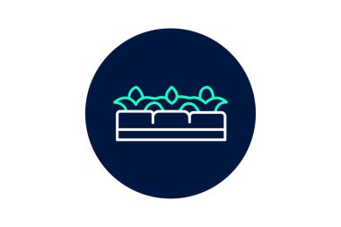 Yükseltilmiş Organik Yataklar, vektör, piksel mükemmel, illüstratör dosyası