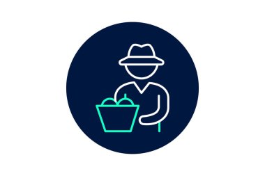 Ekin Sepeti, vektörü, pikseli mükemmel, illüstratör dosyası olan çiftçi