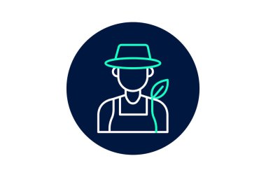 Yaprak logosu, vektörü, pikseli mükemmel, illüstratör dosyasına sahip çiftçi