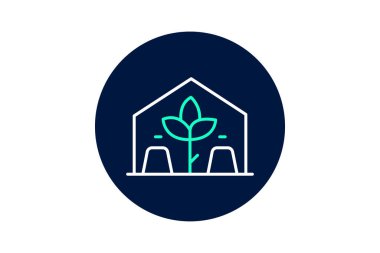 Kimyasal olmayan sera, vektör, piksel mükemmel, illüstratör dosyası